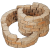 Promo-wall Mont Blanc 24/17x15x10 Getrommeld stapelbaar muurelement in trapeziumvorm gewelfd Stapelblokken