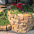 Promo-wall Mont Blanc 24/17x15x10 Getrommeld stapelbaar muurelement in trapeziumvorm gewelfd Stapelblokken