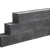 Lineablock Black 15x15x30 Strak muurelement,ongetrommeld Stapelblokken