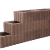 Beplantbare resupor elementen Bruin/rood 40x60x25 Rechthoekflor Bloembakken