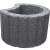 Beplantbare resupor elementen Zwart 38x48x30 Cirkelflor groot Bloembakken
