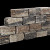 Combiwall Splitton Kilimanjaro 20x20x7,5 Getrommeld,4 zijden gekloofd muurelement Stapelblokken