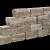 Combiwall Splitton Sierra Nevada 20x20x7,5 Getrommeld,4 zijden gekloofd muurelement Stapelblokken