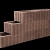 Beplantbare resupor elementen Bruin/rood 30x40x25 Kubusflor Bloembakken