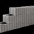Beplantbare resupor elementen Grijs 30x40x25 Kubusflor Bloembakken