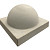 Parkeerbol op voet klein Grijs 45x45x10 Betonelementen