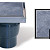 Vloerput Bluestone kunststof 20x20 Incl. stankslot, onderuitlaat 110mm Putten