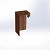 Overzetstuk muurelement hoek Corten 17x30x12,8 Borderrand cortenstaal 