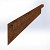 U-profiel ongelijkzijdig opsluitband 5cm Corten 300x5,1/20,1x5,4 Borderrand cortenstaal 