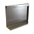 Bloembak Module Uitwendig hoekpaneel (B) L Corten 90x42 Bloembakken