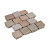 Kinderkoppen Kandla Multicolor 14x14x3/5 cm bekapt, 51 st. per m2 Natuursteen tegels 