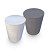 Poef rond Zwart 50x50x40 Meubels
