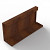 Bloembak Module+ Recht Paneel (A) Corten 60x56 Bloembakken