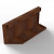 Bloembak Module+ Uitwendig hoekpaneel (B) R Corten 60x56 Bloembakken