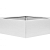 Plantenbak Vlak Wit 210x60x40 cm WIT Bloembakken