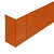 Hoekstuk uitwendig 15x56x15 CORTEN Borderrand cortenstaal 