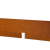 Kantopsluiting Double Corten 300x16,5 Borderrand cortenstaal 