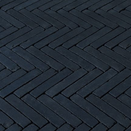 Carbona Antica  Zwart 5X25,8X6 Getrommeld Gebakken klinkers