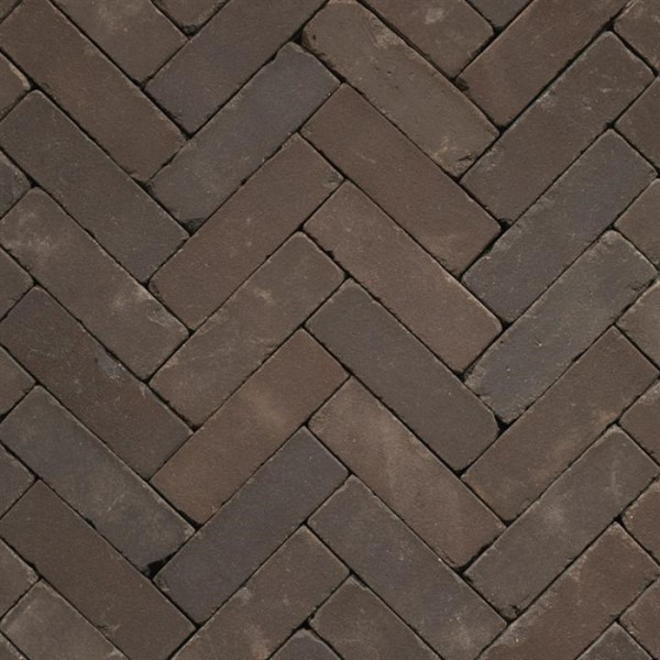 UDF60 Atlas Vida Aubergine zwart bezand Dikformaat 6,5x20x6 Getrommeld Gebakken klinkers