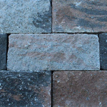 Wallblock split Texels Bont 10x10x40 Stapelblokken