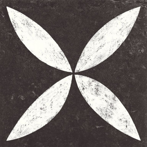 Solostone Decoren Belgian Stone Flower White 70x70x3,2 Keramische tegels