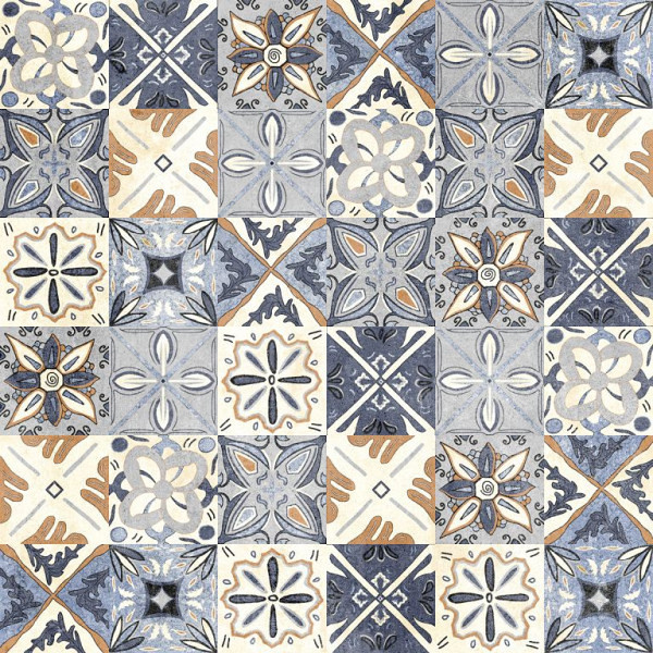 GeoCeramica DueDecora Multicolor 60x60x4 Keramische tegels