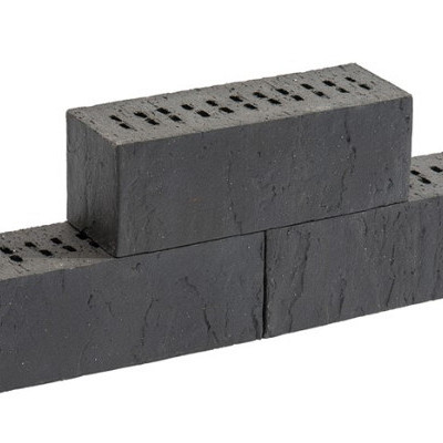 Gebakken stapelelement Blocco Bordano Zwart 10x29x10 Strak Stapelblokken