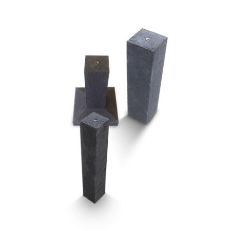 Poer oud hollands Zwart 12x12x60 1 huls M16 Betonpoeren
