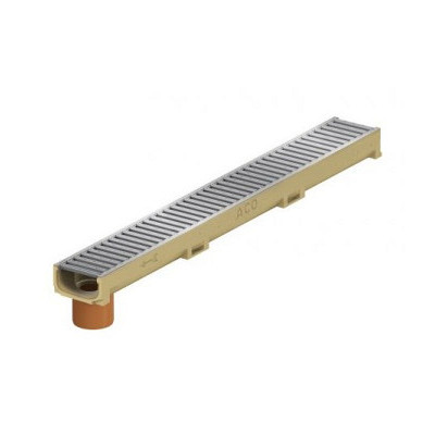 Euroline H60 goot Incl. vz.st. sleufrooster, onderuitloop 110mm Goten
