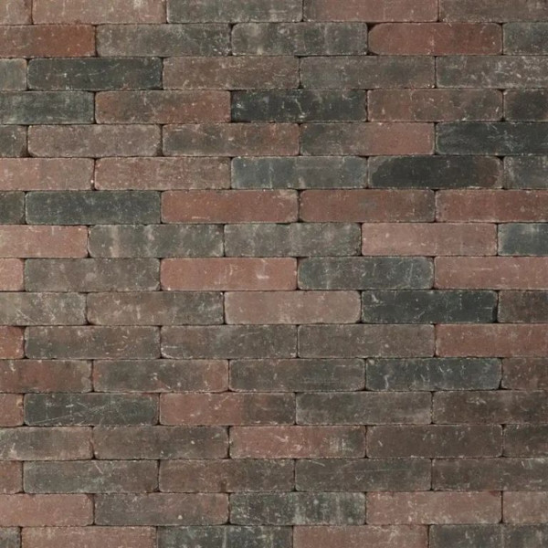 Metro Trommelsteen waalformaten Rood genuanceerd 5x20x7 Beton klinkers