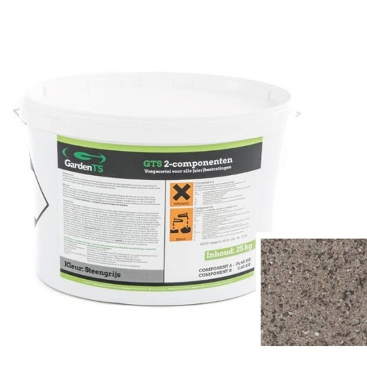 2-componenten epoxy voegmortel Steengrijs 25 kg Voegmortels, lijmen en onderhoudsmiddelen