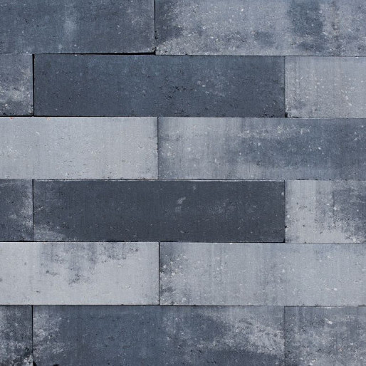 Patioblok Grijs/zwart 60x15x15 Strak Stapelblokken
