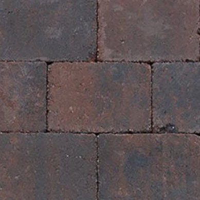 Abbeystones Gesmoord bruin met deklaag 20x30x6 Stenen en klinkers