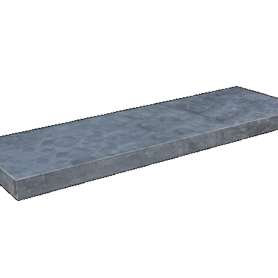 Vijverranden/afdekplaten Blue Moon Honed Linea Grijs-blauw 100x25x3 Plaat Vijver- en zwembadrand