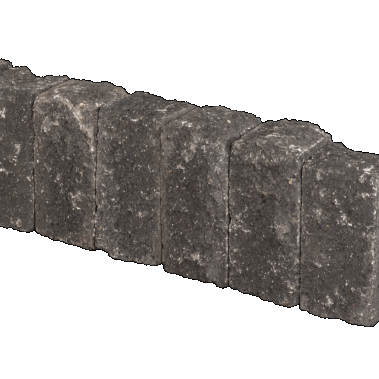 Palissade-stapelblok splitton Mount Everest 12x12x25 Gekloofd/getrommeld Stapelblokken