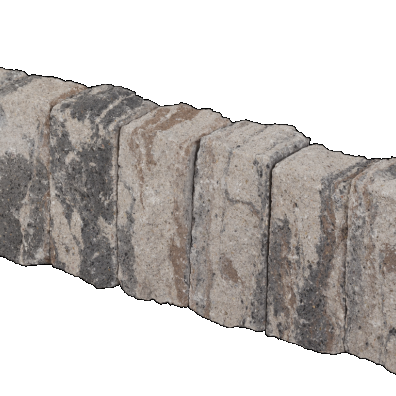 Palissade-stapelblok splitton Kilimanjaro 12x12x25 Gekloofd/getrommeld Stapelblokken