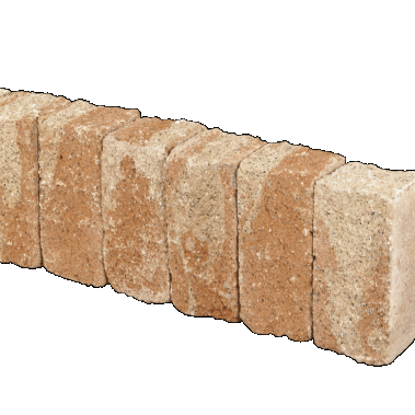 Palissade-stapelblok splitton Mont Blanc 12x12x25 Gekloofd/getrommeld Stapelblokken
