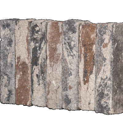 Palissade-stapelblok splitton Kilimanjaro 12x12x50 Gekloofd/getrommeld Stapelblokken