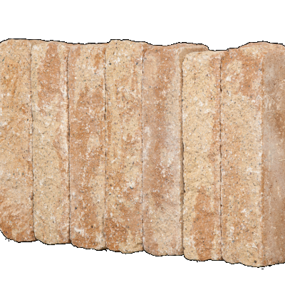 Palissade-stapelblok splitton Mont Blanc 12x12x50 Gekloofd/getrommeld Stapelblokken