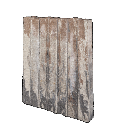 Palissade-stapelblok splitton Kilimanjaro 12x12x100 Gekloofd/ongetrommeld Stapelblokken