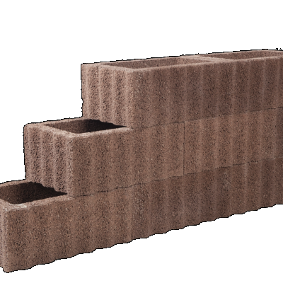 Beplantbare resupor elementen Bruin/rood 40x60x25 Rechthoekflor Bloembakken
