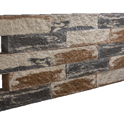 Combiwall Splitton Duo Kilimanjaro 12x60x15 Aan 1 zijde gekloofd muurelement Stapelblokken