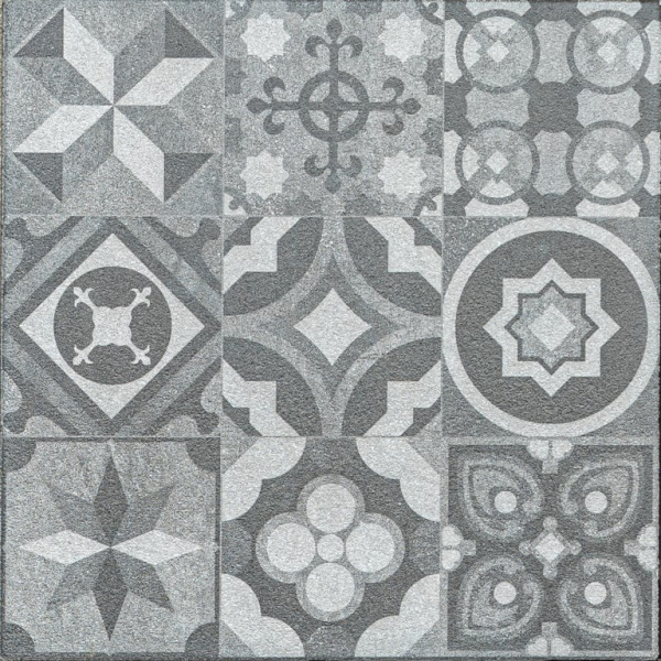 GeoProArte Design Mosaic Md Grey Deco 60x60x4 Beton tegels