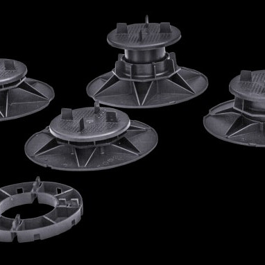 Verstelbare tegeldrager Zwart Hoogte 95 - 130 mm / Per 25 stuks Tegeldragers