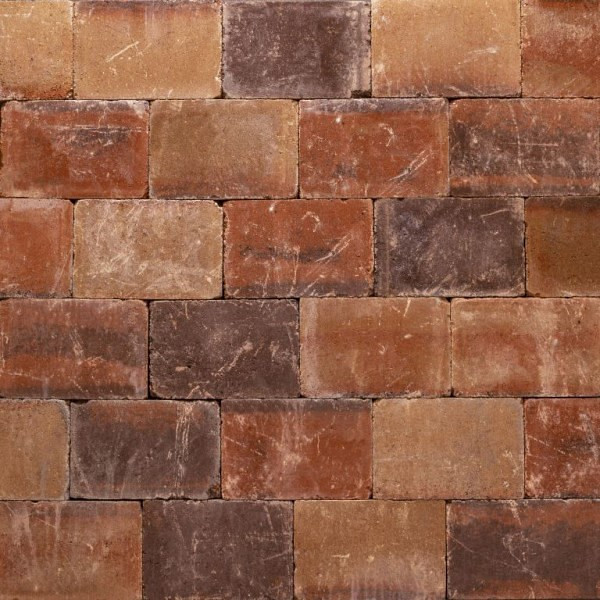 Tumbelton Extra Copper Blend 5x20x7,3 Getrommeld Stenen en klinkers