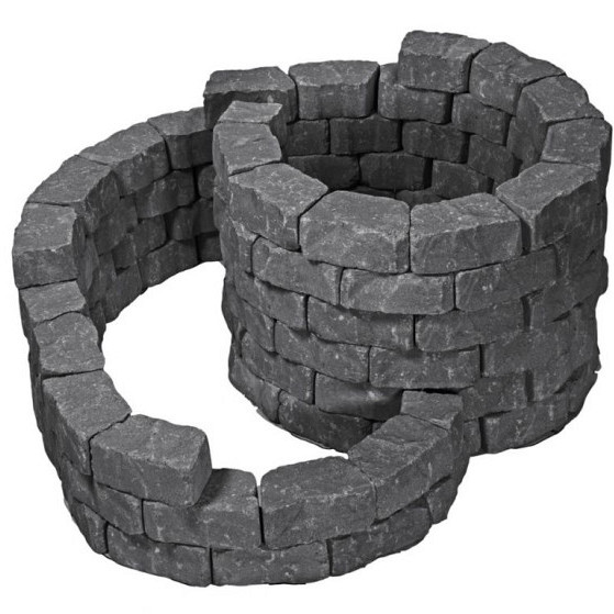 Combiwall Splitton Mount Everest 15/22x20x15 Getrommeld stapelbaar muurblokje in trapeziumvorm Stapelblokken