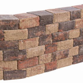 Pilestone ronde bloembak Gloria 17/23x21,5x10 Compleet met bouwplan Stapelblokken