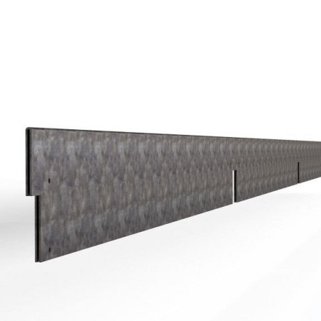 Kantopsluiting Double 300x10 cm VERZINKT Borderrand cortenstaal 