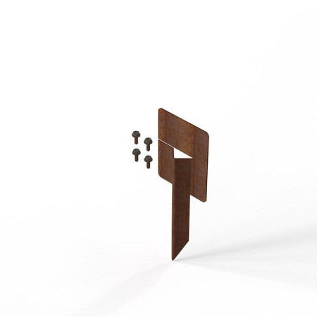 Koppelspies-10 Corten Borderrand cortenstaal 