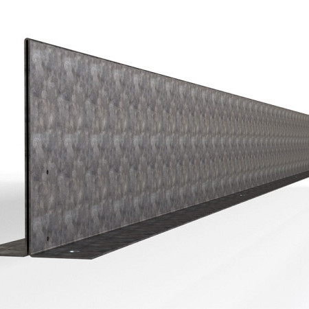 Kantopsluiting Double (flg) Verzinkt 300x16,5 Borderrand cortenstaal 